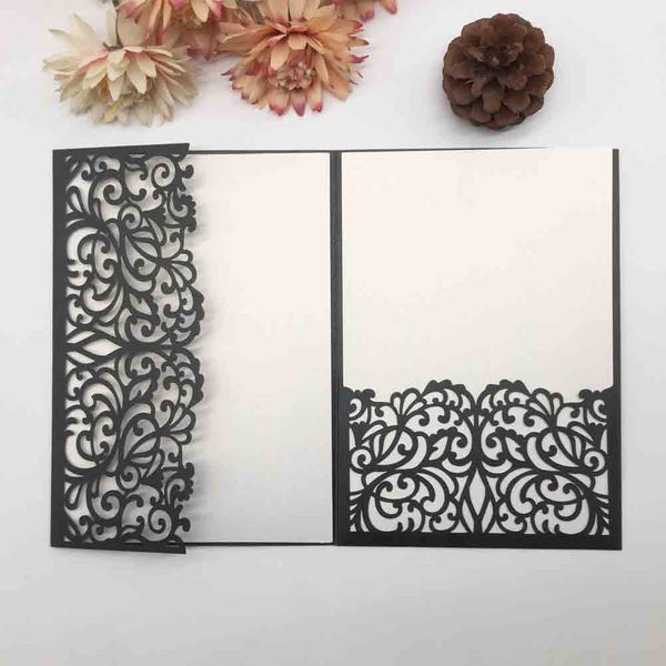 hollow luxury wedding invitation cards romantic engagements celebration birthday party graduation blessing dress party invitations cards, Black
hollow luxury wedding invitation cards romantic engagements celebration birthday party graduation blessing dress party invitations cards, Black