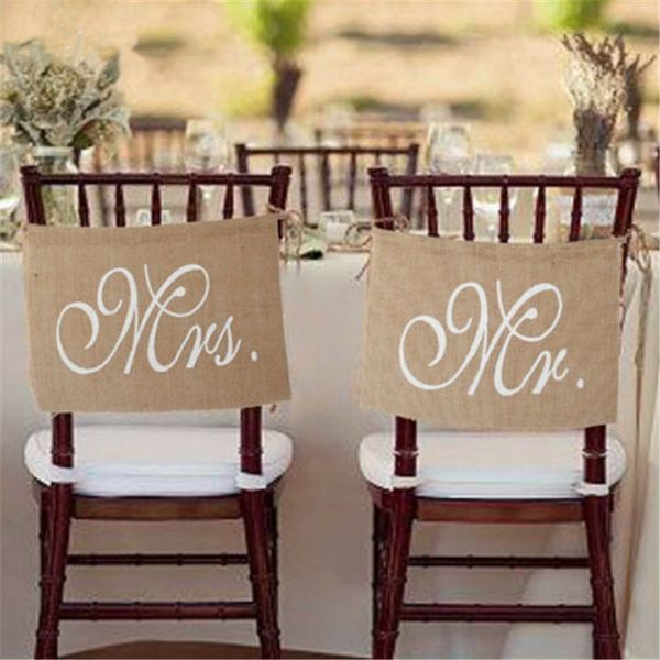 35 x 23cm mr. & mrs. burlap lace chair banner set chair sign garland rustic wedding party decoration
35 x 23cm mr. & mrs. burlap lace chair banner set chair sign garland rustic wedding party decoration