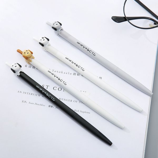 4pcs cartoon dog tail gel pen 0.5mm ballpoint black color ink writing pens cute stationery office school f506
4pcs cartoon dog tail gel pen 0.5mm ballpoint black color ink writing pens cute stationery office school f506