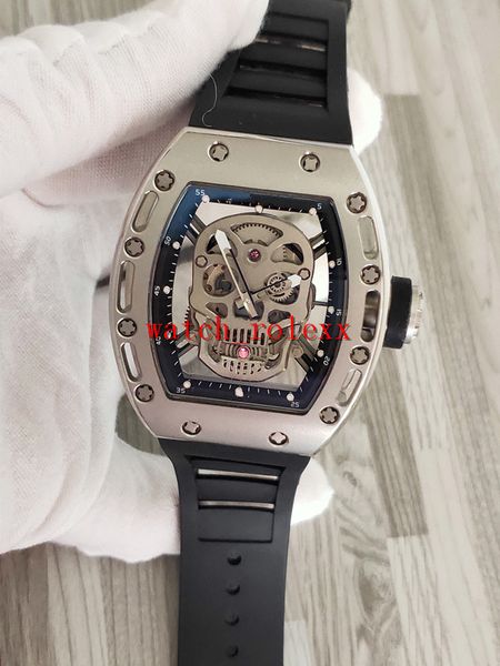 rm052 skeleton skull head dial hollow out 50mm automatic mens watch rm 052 pvd steel case black rubber strap sport watc, Slivery;brown
rm052 skeleton skull head dial hollow out 50mm automatic mens watch rm 052 pvd steel case black rubber strap sport watc, Slivery;brown