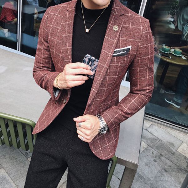 2018 autumn and winter, the new british little suit, male korean edition, body repair, western style coat, men's fashion trend, White;black
2018 autumn and winter, the new british little suit, male korean edition, body repair, western style coat, men's fashion trend, White;black