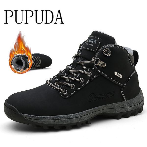 pupuda winter cotton shoes men casual classic outdoor chunky sneakers non-slip boots large sizes 6.5-12 hiking shoes, Black
pupuda winter cotton shoes men casual classic outdoor chunky sneakers non-slip boots large sizes 6.5-12 hiking shoes, Black