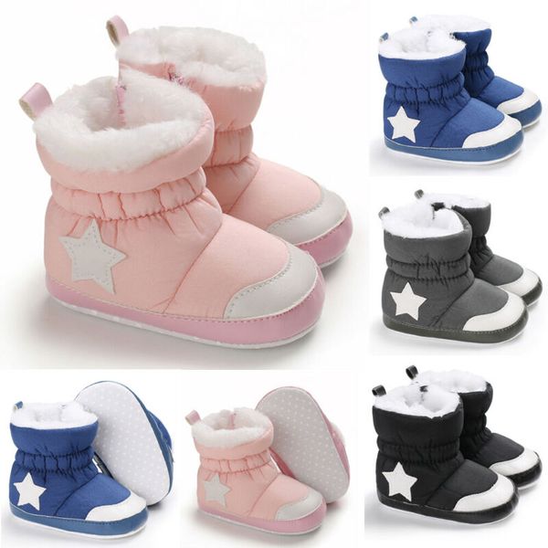 new baby girl boy soft booties winter plush snow boots anti-slip shoes prewalkers kids infant toddler newborn warm shoes, Black;grey
new baby girl boy soft booties winter plush snow boots anti-slip shoes prewalkers kids infant toddler newborn warm shoes, Black;grey