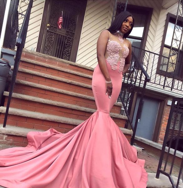 Pink Mermaid Prom Dresses South African Nigeria New Sheer Neck Sequins Appliques Top Long Evening Gowns Plus Size Vestidos
Pink Mermaid Prom Dresses South African Nigeria New Sheer Neck Sequins Appliques Top Long Evening Gowns Plus Size Vestidos