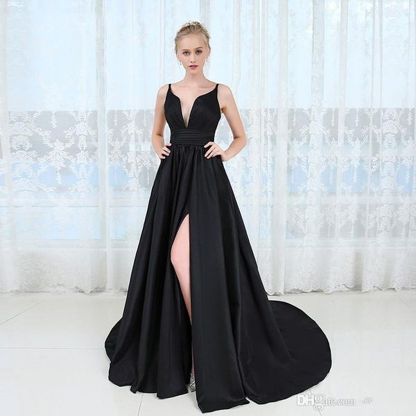 2019 новый спагетти спинки высокого сплит длинные пром платья партии vestido де феста сексуальный глубокий v-образным вырезом длинные черные, Black;red
2019 новый спагетти спинки высокого сплит длинные пром платья партии vestido де феста сексуальный глубокий v-образным вырезом длинные черные, Black;red