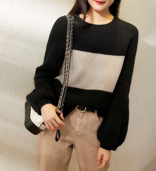 knitted sweater pullovers front short back long cashmere sweater for women long lantern sleeve black and white sexy, White;black
knitted sweater pullovers front short back long cashmere sweater for women long lantern sleeve black and white sexy, White;black