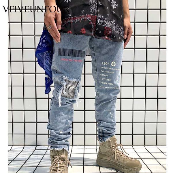 vfiveunfour 2020 street style new ripped frayed pants for men hip-hop slim hole washing jeans pants tide male tide pencil, Black
vfiveunfour 2020 street style new ripped frayed pants for men hip-hop slim hole washing jeans pants tide male tide pencil, Black