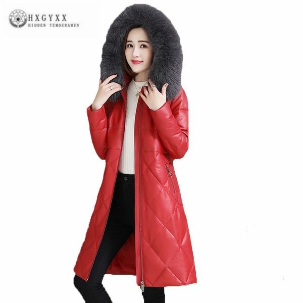 2018 real leather winter jacket women down coat long genuine leather fur hair collar hooded plus size 4xl outerwear j425, Black
2018 real leather winter jacket women down coat long genuine leather fur hair collar hooded plus size 4xl outerwear j425, Black