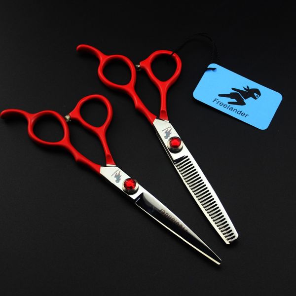 6.0 inch red handle hairdressing scissors hairdressing scissors flat shears bangs tooth thinning
6.0 inch red handle hairdressing scissors hairdressing scissors flat shears bangs tooth thinning