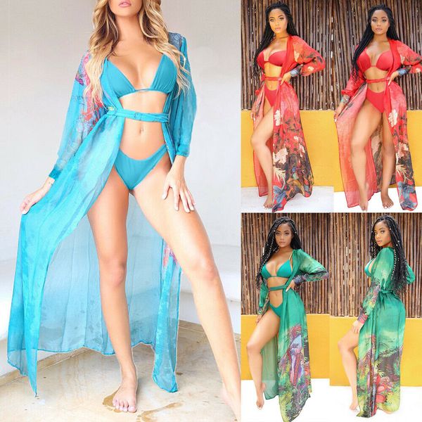 2019 fashion women long print floral beach wrap bikini cover up kimono cardigan boho dress, Blue;gray
2019 fashion women long print floral beach wrap bikini cover up kimono cardigan boho dress, Blue;gray