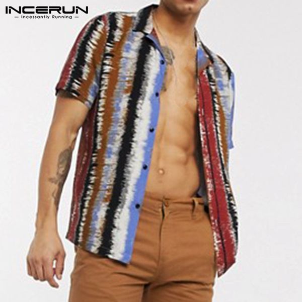 incerun men hawaiian shirt printed breathable 2020 short sleeve fashion casual blouse summer lapel streetwear chic camisa s-5xl, White;black
incerun men hawaiian shirt printed breathable 2020 short sleeve fashion casual blouse summer lapel streetwear chic camisa s-5xl, White;black