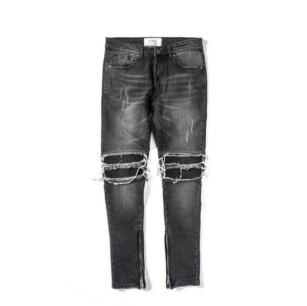 high-end winter men's high street black heavy three-dimensional cut hole patch washed elastic slim feet jeans, Blue
high-end winter men's high street black heavy three-dimensional cut hole patch washed elastic slim feet jeans, Blue