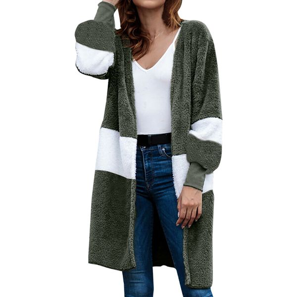 kancoold women's stitching pocket cardigan plush coat round collar street leisure autumn slim warm coat women long patchwork, Black
kancoold women's stitching pocket cardigan plush coat round collar street leisure autumn slim warm coat women long patchwork, Black