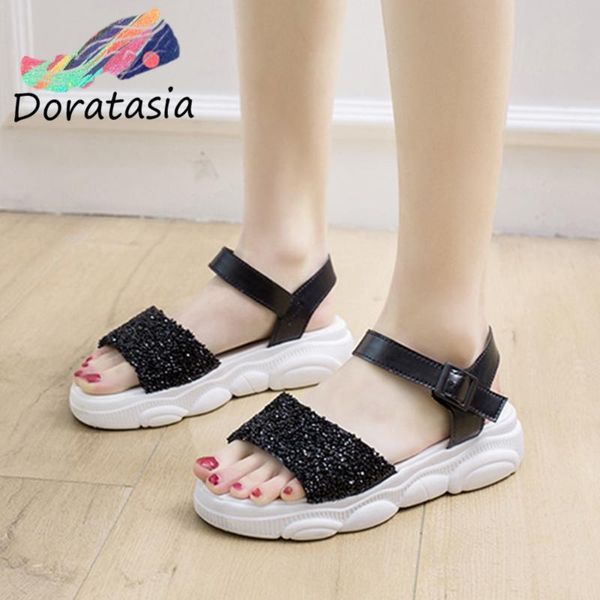 doratasia ins lady fashion sandals platform bling bukle strap chunky heel sandals women leisure casual sumemr shoes woman, Black
doratasia ins lady fashion sandals platform bling bukle strap chunky heel sandals women leisure casual sumemr shoes woman, Black
