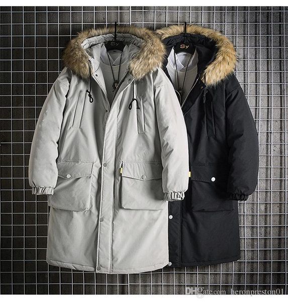 fashion mens down jacket solid color men winter coats warm down jacket hooded fur mens clothing, Black
fashion mens down jacket solid color men winter coats warm down jacket hooded fur mens clothing, Black