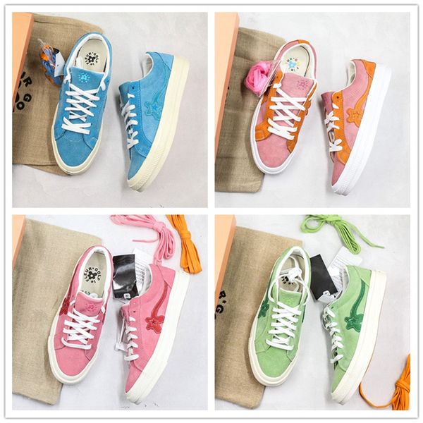 Hot Sale Tyler TTC The Creator x Conse One Star x Golf Le Fleur Canvas Shoes Orange Pink Green Blue Vulcanized Suede Shoes
Hot Sale Tyler TTC The Creator x Conse One Star x Golf Le Fleur Canvas Shoes Orange Pink Green Blue Vulcanized Suede Shoes