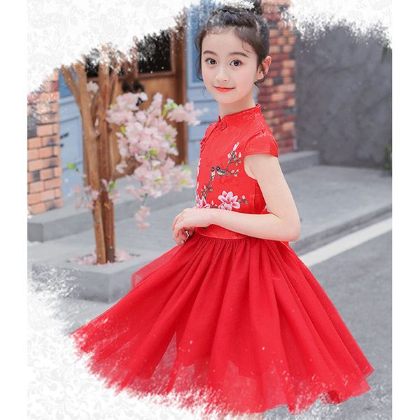 cheongsam kids dress chinese traditional dress updated copper ammonia fiber dress daily lady, Red;yellow
cheongsam kids dress chinese traditional dress updated copper ammonia fiber dress daily lady, Red;yellow