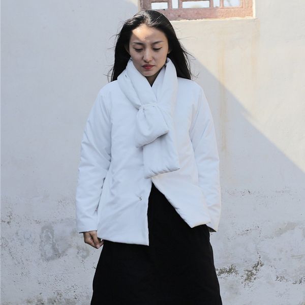 women warm parkas v-neck long sleeve button 2019 winter new chinese style women cloths solid color casual parkas coats, Black
women warm parkas v-neck long sleeve button 2019 winter new chinese style women cloths solid color casual parkas coats, Black
