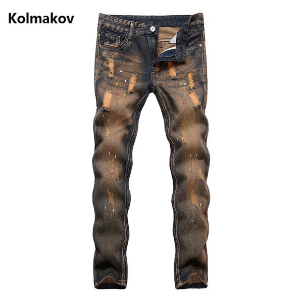 2019 spring men straight casual fashion classics broken hole jeans,men's denim pants cotton casual jeans 28-38, Blue
2019 spring men straight casual fashion classics broken hole jeans,men's denim pants cotton casual jeans 28-38, Blue
