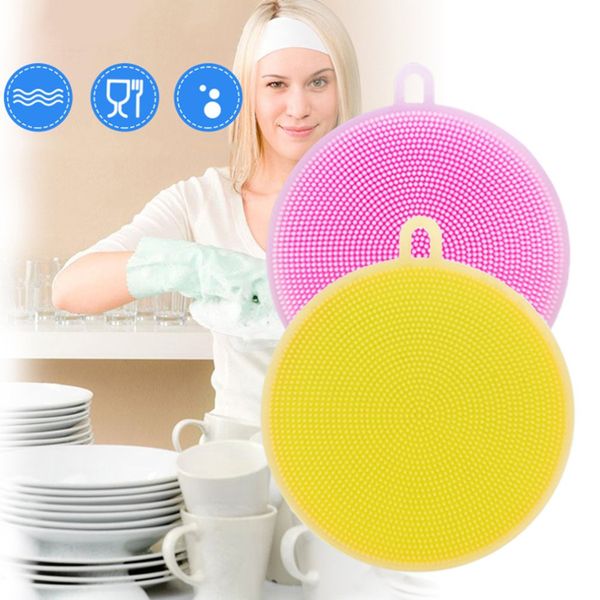 round silicone new kitchen multi-functional gel dishcloth dishwasher cloth multi color kitchen cleaning brush kitchen utensils cleaning tool
round silicone new kitchen multi-functional gel dishcloth dishwasher cloth multi color kitchen cleaning brush kitchen utensils cleaning tool