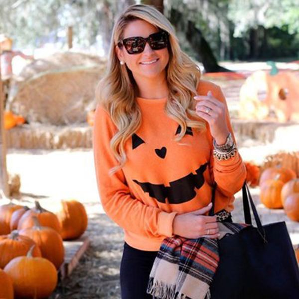 fashion sweatshirt clothing funny pumpkin print o-neck women's sweatshirts fleece pullovers, White;black
fashion sweatshirt clothing funny pumpkin print o-neck women's sweatshirts fleece pullovers, White;black