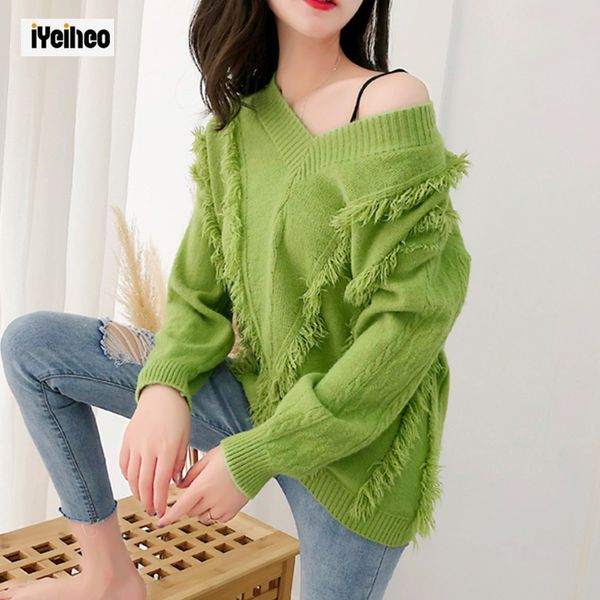 personality sweater women knitting pullovers autumn winter 2019 new fashion tassel v-neck loose sweater girl knitted female, White;black
personality sweater women knitting pullovers autumn winter 2019 new fashion tassel v-neck loose sweater girl knitted female, White;black