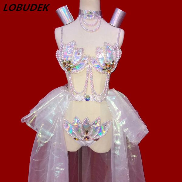 female pearls crystals costume model catwalk stage outfit sparkly rhinestones bikini pole party dancing dj singer dance clothes, Black;red
female pearls crystals costume model catwalk stage outfit sparkly rhinestones bikini pole party dancing dj singer dance clothes, Black;red