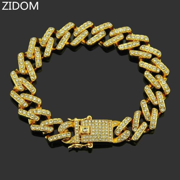 2019 new style men hip hop iced out bling cz bracelet pave setting rhinestone miami cuban link bracelets hiphop jewelry gifts, Black
2019 new style men hip hop iced out bling cz bracelet pave setting rhinestone miami cuban link bracelets hiphop jewelry gifts, Black