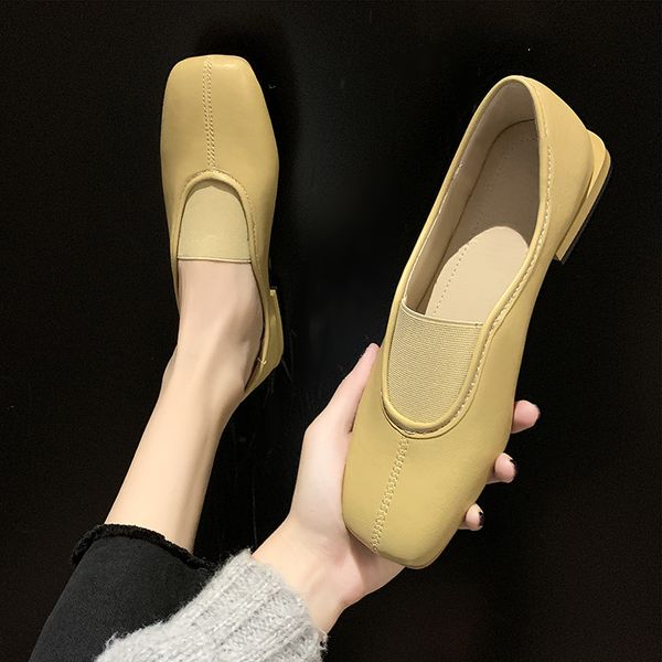 eoeodoit 2020 spring women flats fashion square toe fresh color office lady weekends slip on loafers flat heel driving shoes, Black
eoeodoit 2020 spring women flats fashion square toe fresh color office lady weekends slip on loafers flat heel driving shoes, Black
