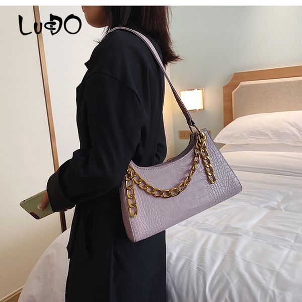 women crocodile pattern shoulder bags casual alligator chain handbags women leather underarm package female purse clutch ladies
women crocodile pattern shoulder bags casual alligator chain handbags women leather underarm package female purse clutch ladies