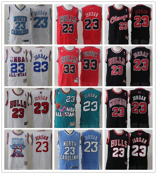 Bull 23 michael mj 33 pippen ncaa north carolina tar heel jer ey college chicago ba ketball jer ey red black white blue hipping 
Bull 23 michael mj 33 pippen ncaa north carolina tar heel jer ey college chicago ba ketball jer ey red black white blue hipping