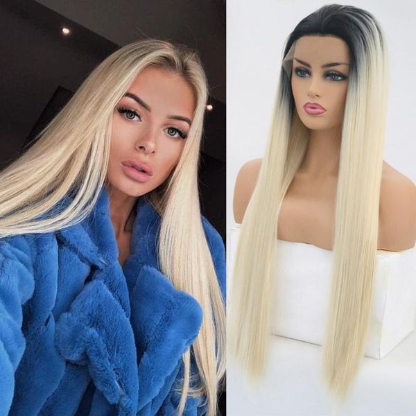 synthetic wigs quinlux ombre platinum blonde lace front for women natural hairline glueless heat fiber african hair cosplay, Black
synthetic wigs quinlux ombre platinum blonde lace front for women natural hairline glueless heat fiber african hair cosplay, Black