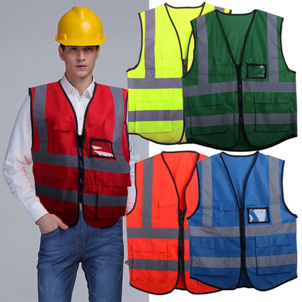 multicolor hi-vis safety vest reflective jacket security waistcoat 5 pockets dropship
multicolor hi-vis safety vest reflective jacket security waistcoat 5 pockets dropship
