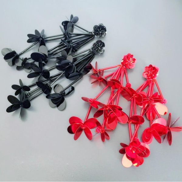 csxjd handmade super fairy beautiful sequins petals earrings long exaggerated summer earrings, Silver
csxjd handmade super fairy beautiful sequins petals earrings long exaggerated summer earrings, Silver