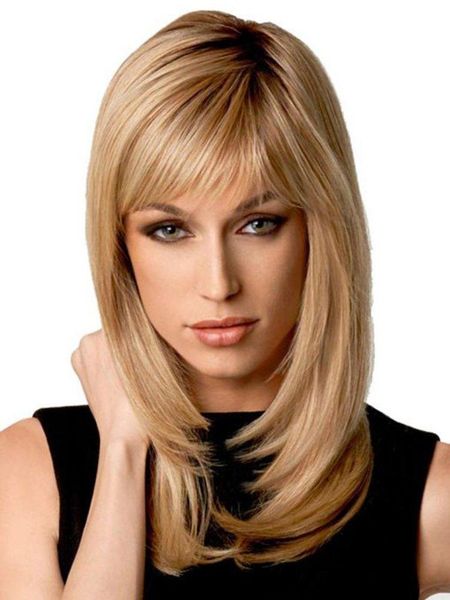 14" natural ombre blonde straight wigs shoulder length synthetic wig cosplay blonde hair full wigs with darker root for women + wig cap, Black
14" natural ombre blonde straight wigs shoulder length synthetic wig cosplay blonde hair full wigs with darker root for women + wig cap, Black