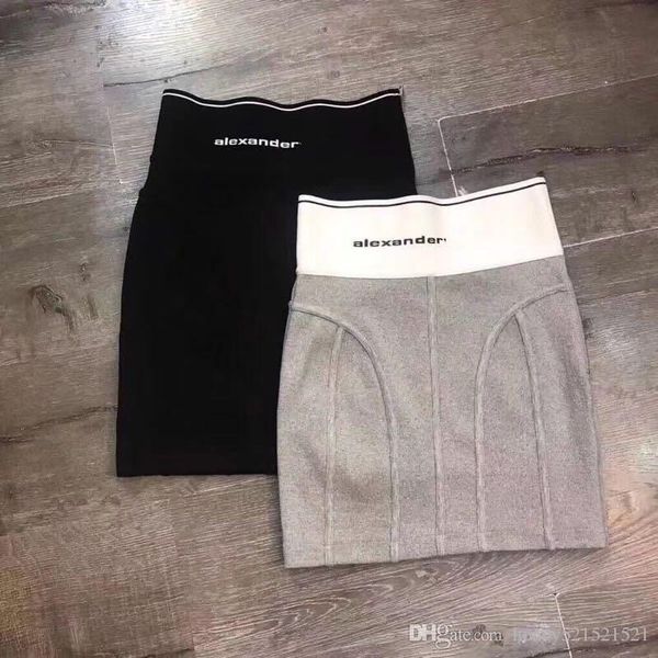 2019 new design fashion women's logo letter print side zipper patchwork bodycon tunic bandage thread knitted short skirt pencil skirt, Black
2019 new design fashion women's logo letter print side zipper patchwork bodycon tunic bandage thread knitted short skirt pencil skirt, Black