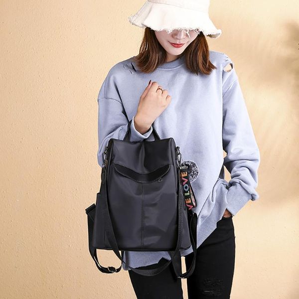 women's backpack solid black gray trend wild oxford cloth bag large capacity travel backpack multi-layer ourdoor feminina purses
women's backpack solid black gray trend wild oxford cloth bag large capacity travel backpack multi-layer ourdoor feminina purses