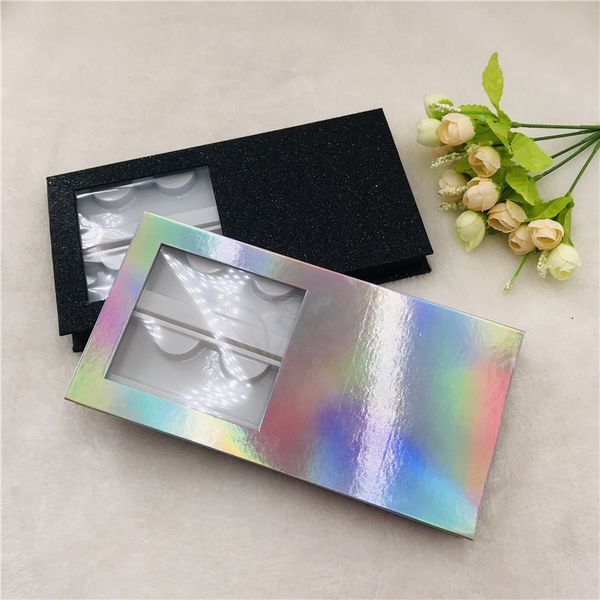 custom lash box without lashes holographic black color empty 4 pairs lash book with white lash tray
custom lash box without lashes holographic black color empty 4 pairs lash book with white lash tray