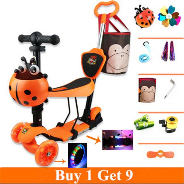5 in 1 tricycle scooter baby with adjust handle bar and seat pu light up wheels buy 1 get 9, 4 color for available
5 in 1 tricycle scooter baby with adjust handle bar and seat pu light up wheels buy 1 get 9, 4 color for available