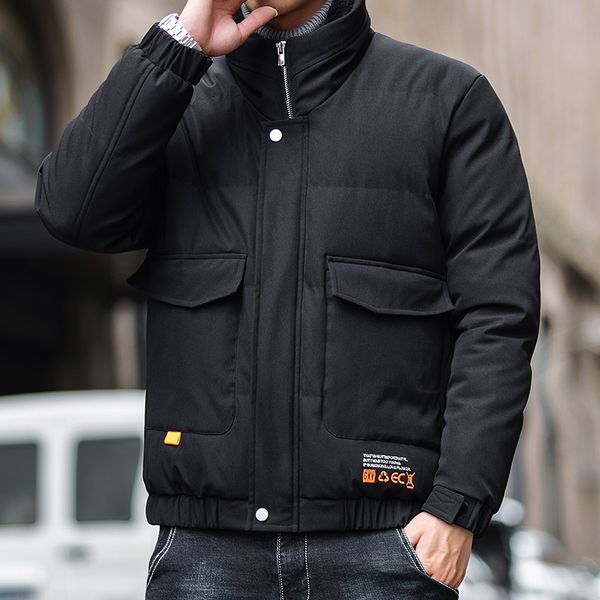 men's down & parkas winter coats 2021 casual stand collar solid color simple cotton coat male fashion thick warm windproof plus size to, Black
men's down & parkas winter coats 2021 casual stand collar solid color simple cotton coat male fashion thick warm windproof plus size to, Black