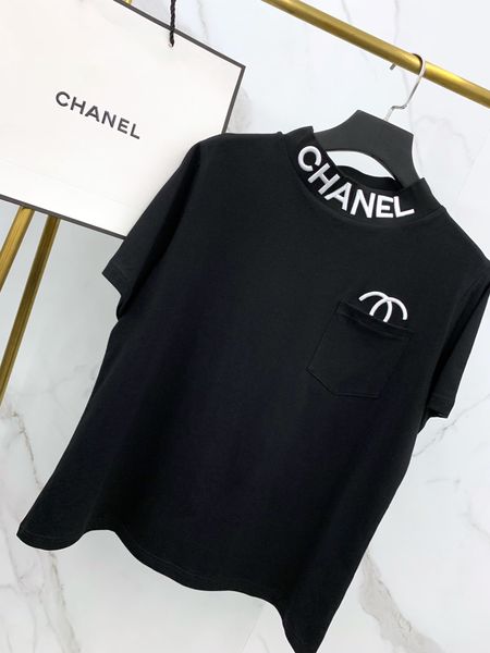 2019 de igner women 039 t hirt new arrival brand tee with letter double c embroidery hort leeve ca ual micro high collar two color x
2019 de igner women 039 t hirt new arrival brand tee with letter double c embroidery hort leeve ca ual micro high collar two color x