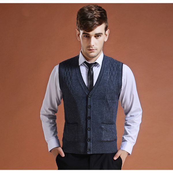 asian size men's sweater cardigan buttons down knit jacket sleeveless basic vest wool stylish casual fashion k-3, Black;white
asian size men's sweater cardigan buttons down knit jacket sleeveless basic vest wool stylish casual fashion k-3, Black;white