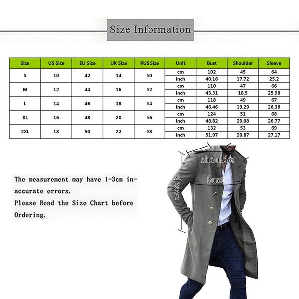 2020 vintage men's long overcoat autumn solid color rtro long trench jacket coat male single breasted business casual, Tan;black
2020 vintage men's long overcoat autumn solid color rtro long trench jacket coat male single breasted business casual, Tan;black