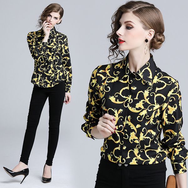 new luxury fashion women's paisley floral print blouses fall spring runway office lady slim fit stylish elegant long sleeve shirts, White
new luxury fashion women's paisley floral print blouses fall spring runway office lady slim fit stylish elegant long sleeve shirts, White