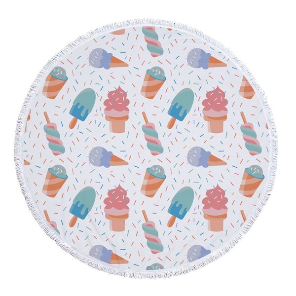 lovely ice cream summer women sandy swimming plage sunbath beach towels superfine fiber beach towel round large towel
lovely ice cream summer women sandy swimming plage sunbath beach towels superfine fiber beach towel round large towel