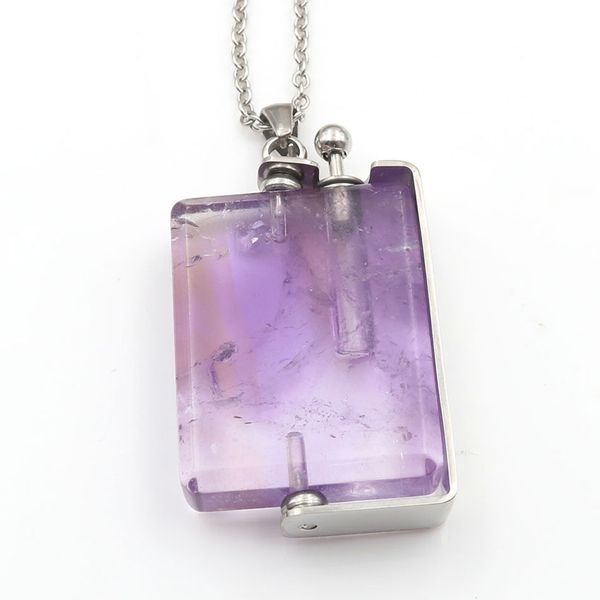 5 pcs stainless steel link chain neclace rectangle shape pendant many colors quartz stone essential oil bottle jewelry, Silver
5 pcs stainless steel link chain neclace rectangle shape pendant many colors quartz stone essential oil bottle jewelry, Silver
