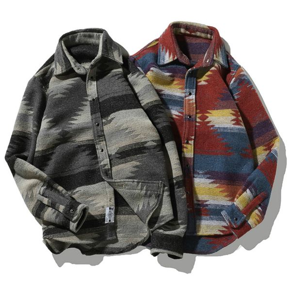 flannel shirts folkcustom shirts for men vintage woolen leisure pattern dress casual shirt men plus size streetwear, White;black
flannel shirts folkcustom shirts for men vintage woolen leisure pattern dress casual shirt men plus size streetwear, White;black