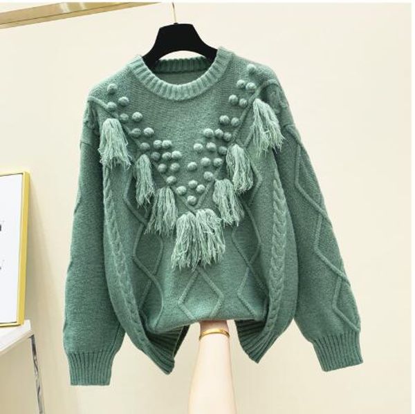 ivory 2020 green spring winter sweater women ball tassel sweater women's sweaters lazy wind jumper pull femme jersey pull femme hiver, White;black
ivory 2020 green spring winter sweater women ball tassel sweater women's sweaters lazy wind jumper pull femme jersey pull femme hiver, White;black