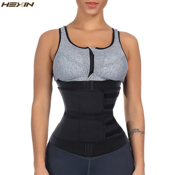 hexin double belt waist trainer body shapers fitness latex waist trainer zipper shapewear slimming belt fajas colombianas t10190615
hexin double belt waist trainer body shapers fitness latex waist trainer zipper shapewear slimming belt fajas colombianas t10190615