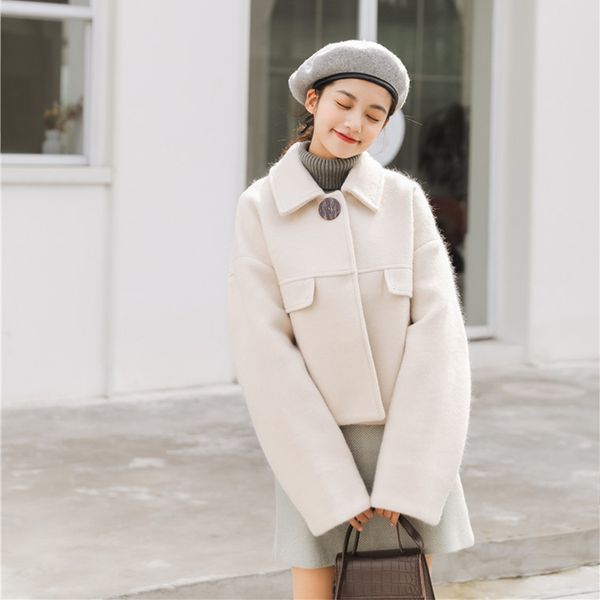 ailegogo new women short cotton coat casual loose fit turn-down collar coats jacket beige long sleeve outwear female, Black
ailegogo new women short cotton coat casual loose fit turn-down collar coats jacket beige long sleeve outwear female, Black